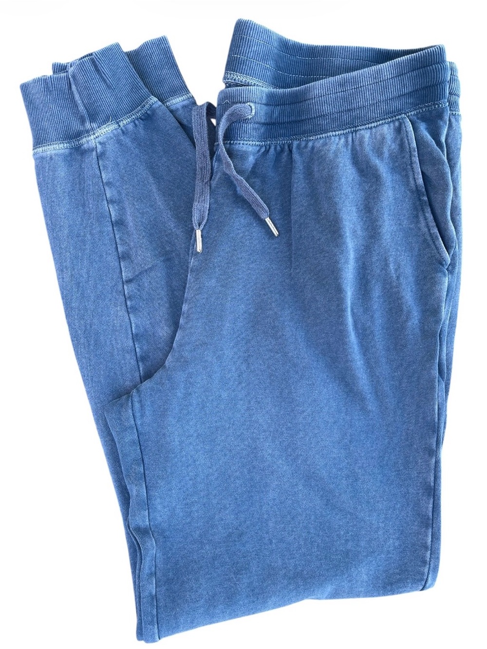 Old Navy Vintage Wash Joggers Blue Size Medium Tall